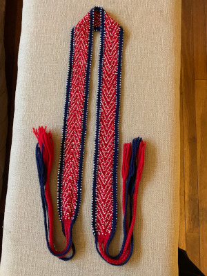 Fingerwoven  Powder Horn Strap