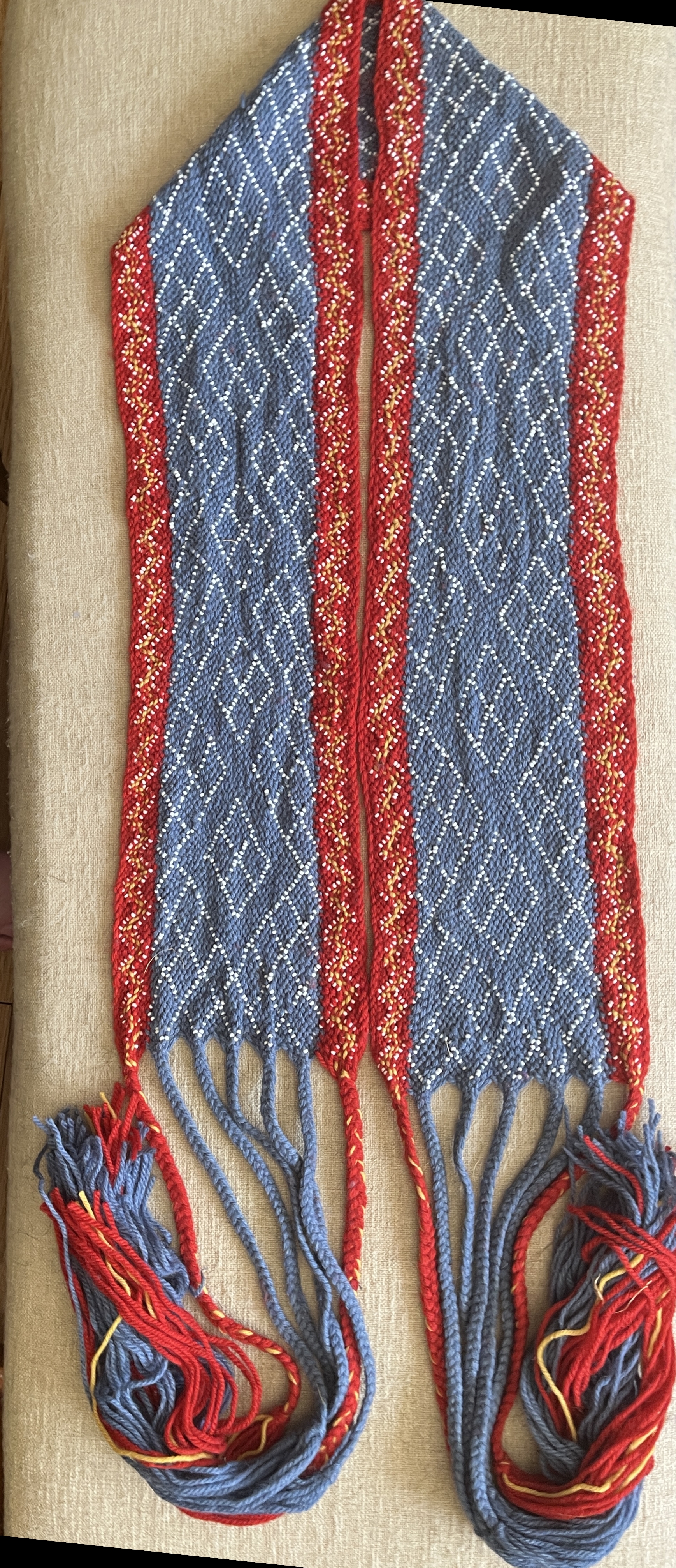 Fingerwoven  sash 1524
