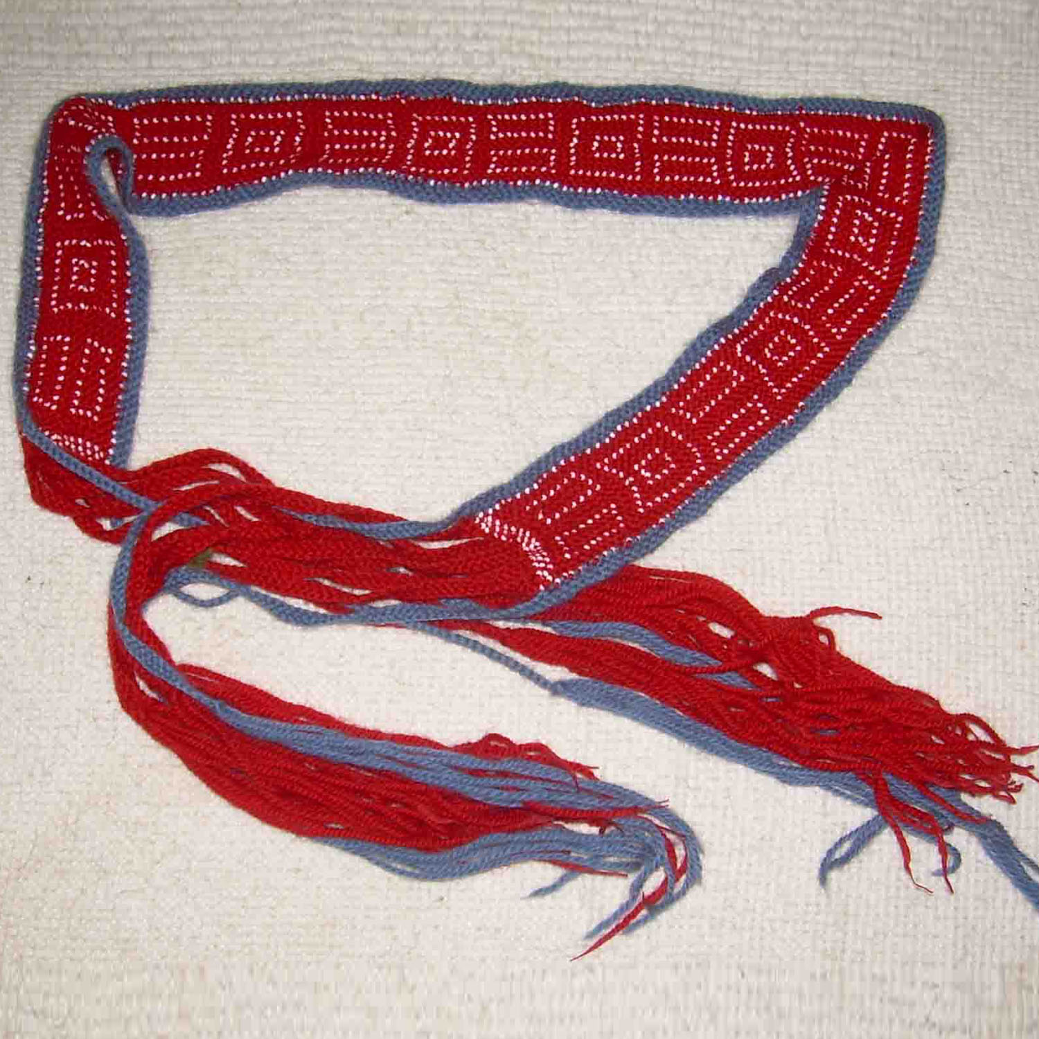 Fingerwoven  sash 1603